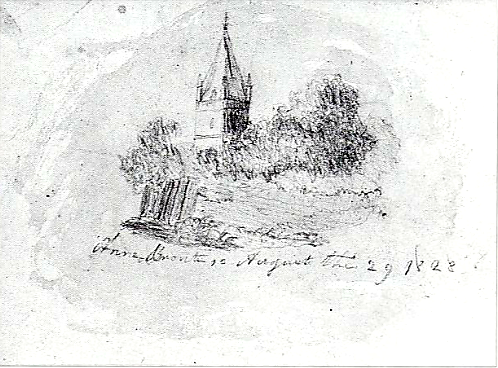 Church Surrounded By Trees, Anne Bronte